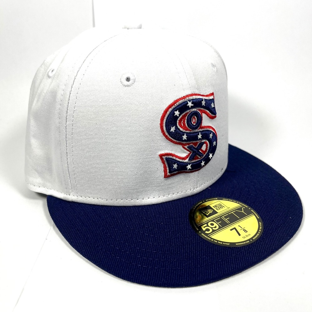 New Era Chicago White Sox 1917 Cooperstown 59FIFTY Fitted Hat White Navy 7 1/8